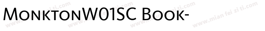 MonktonW01SC Book字体转换